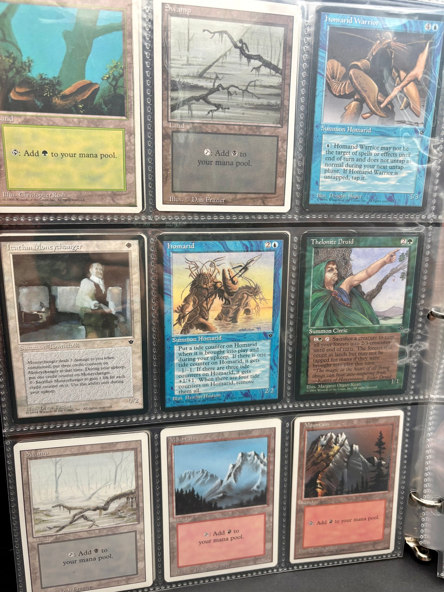 Complete Binder – Vintage Magic: The Gathering Cards – Fallen Empires, Revised, 4th Edition