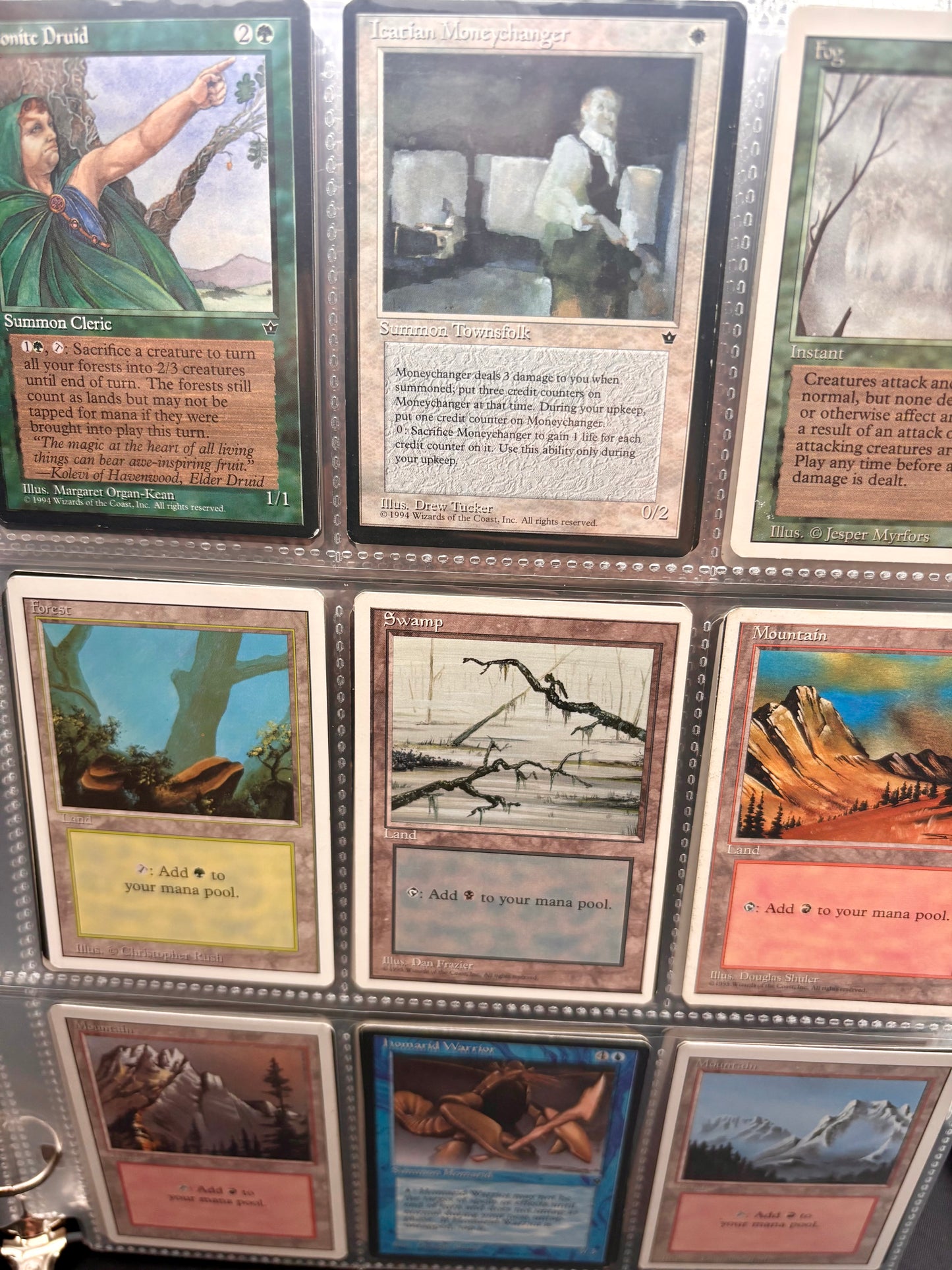 Complete Binder – Vintage Magic: The Gathering Cards – Fallen Empires, Revised, 4th Edition