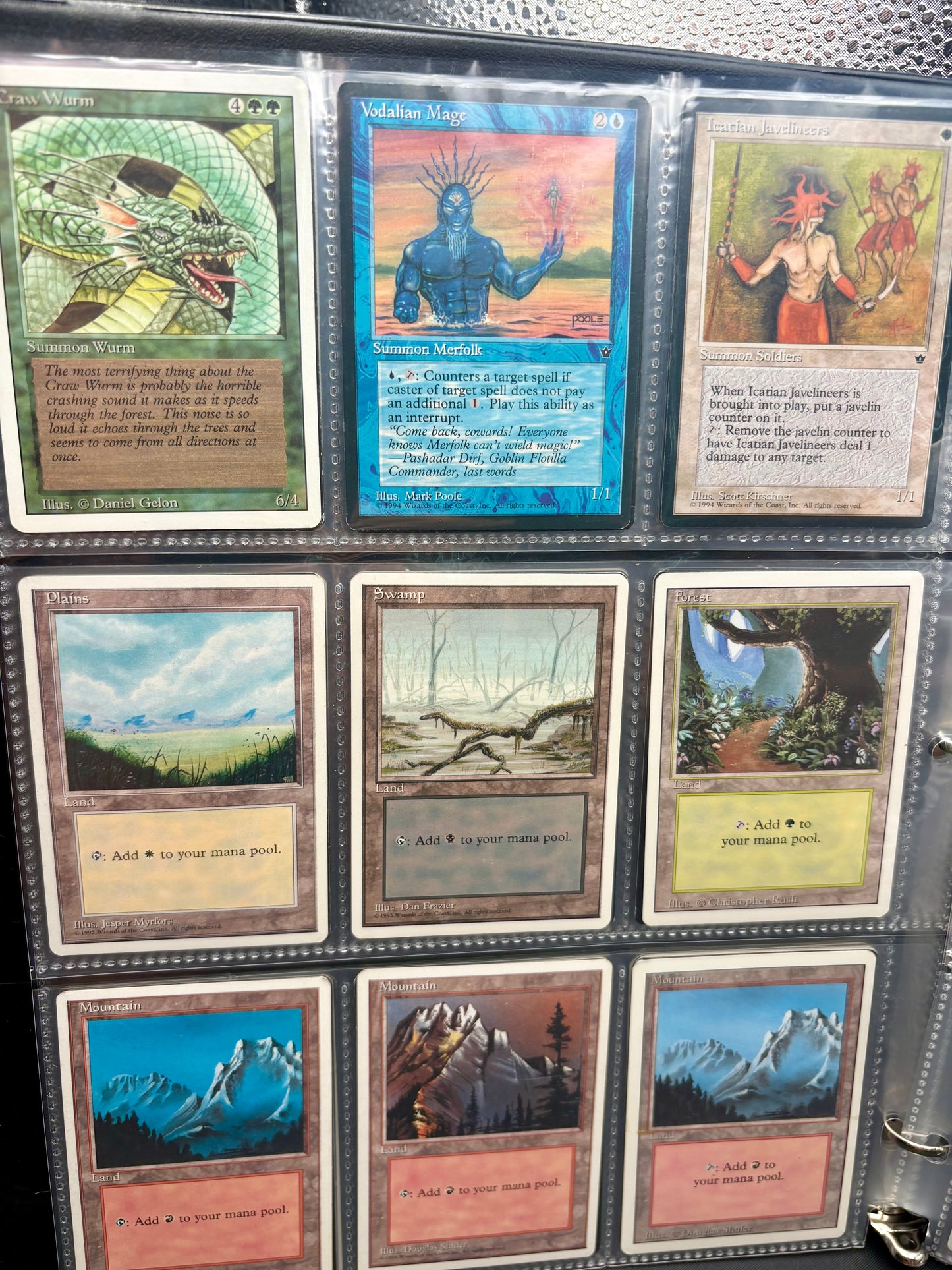 Complete Binder – Vintage Magic: The Gathering Cards – Fallen Empires, Revised, 4th Edition