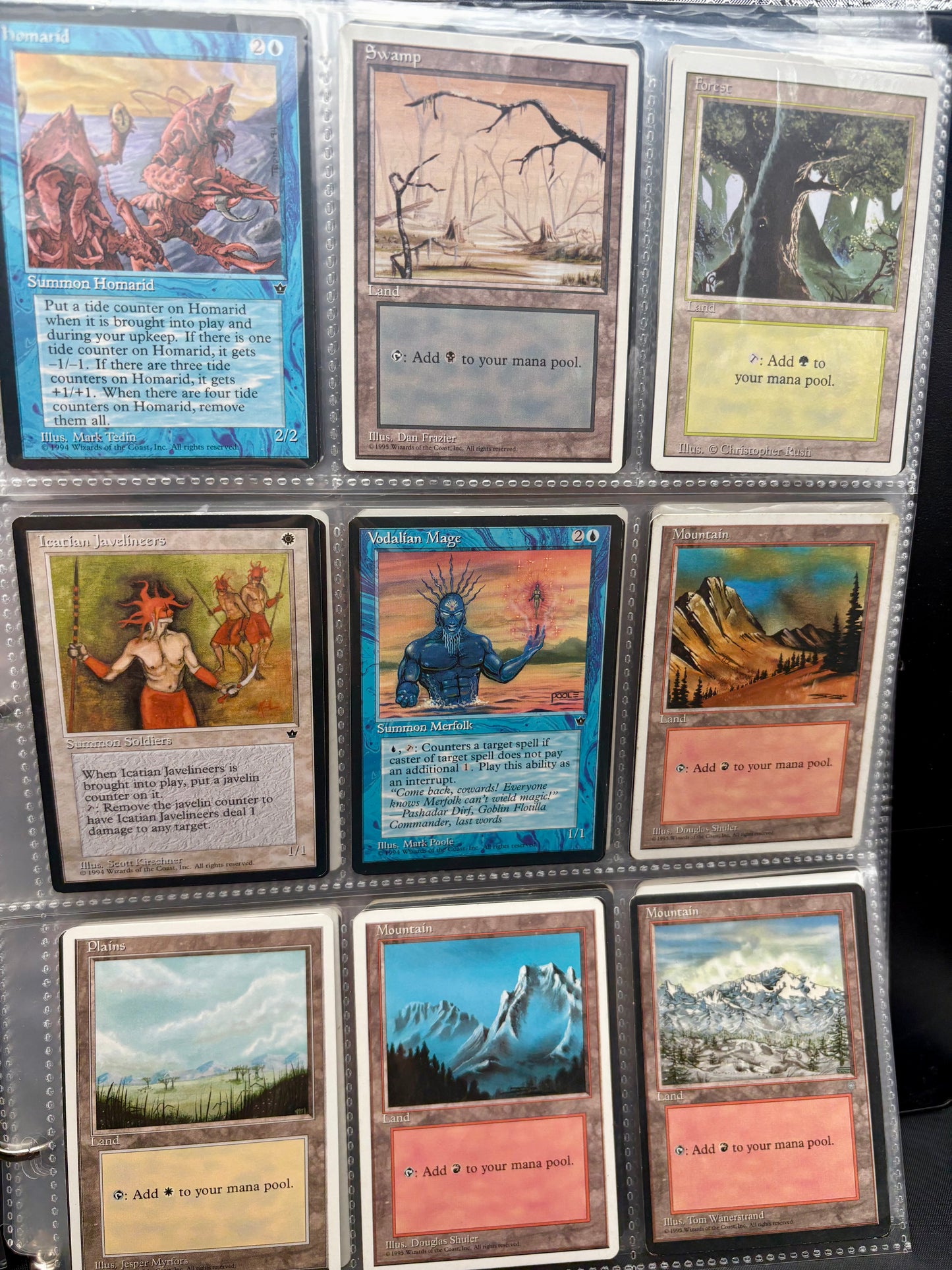 Complete Binder – Vintage Magic: The Gathering Cards – Fallen Empires, Revised, 4th Edition
