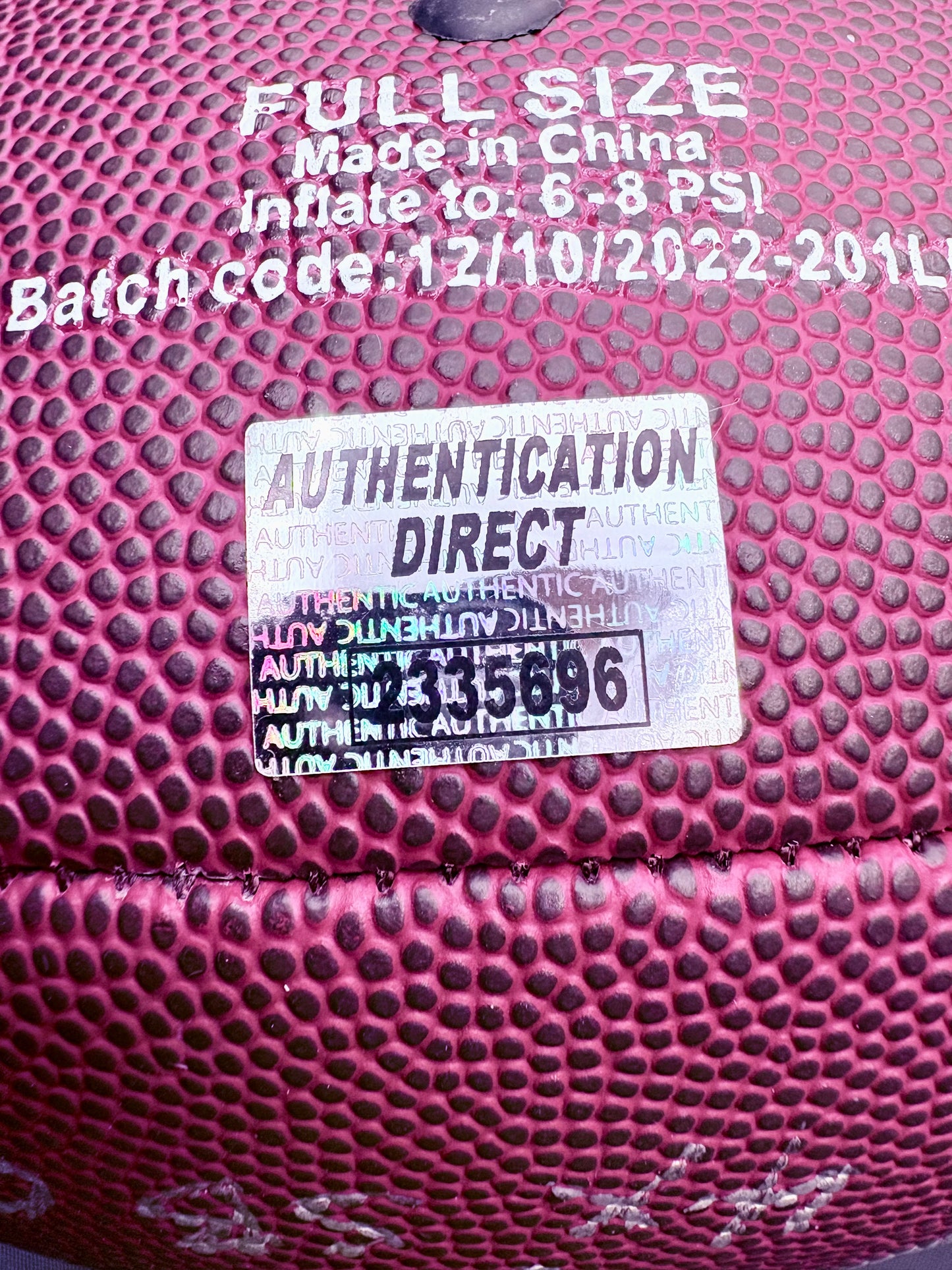 Jerry Rice Autographed Football – Certified